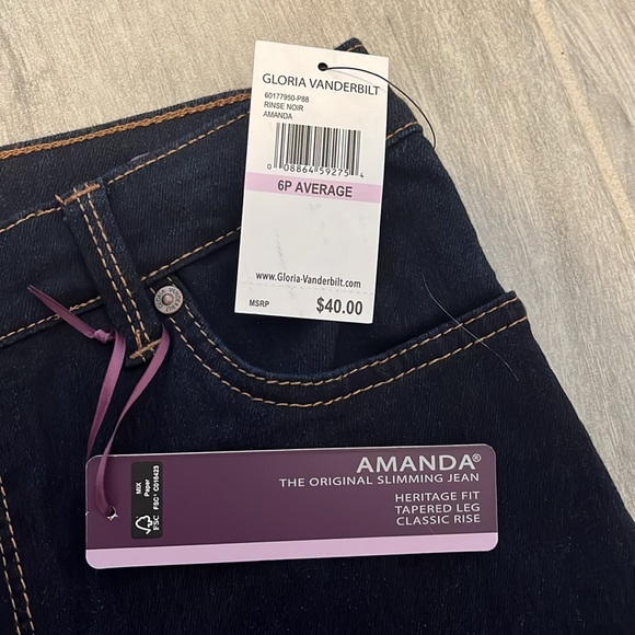 NWT GLORIA VANDERBILT original slimming Jean - Picture 4 of 7